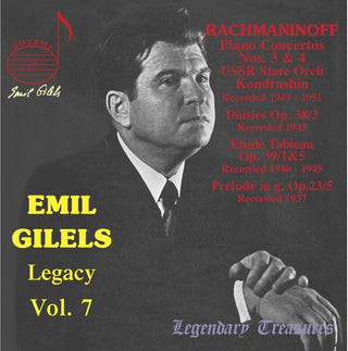 the album cover for Emil Gilels - Legacy 7