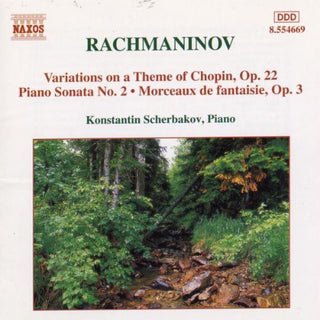 the album cover for Konstantin Scherbakov - Piano Sonata 2 / Variation on Theme By Chopin