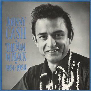 the album cover for Johnny Cash - Man In Black 1954-58 [Import]