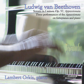 the album cover for LAMBERT ORKIS - Appassionata: Sonata Played on 3 Instruments