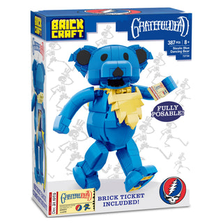 Grateful Dead Stealie Blue Dancing Bear Brickcraft Building Brick Kit