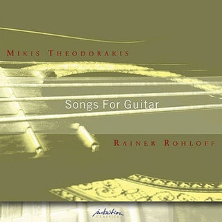 the album cover for Mikis Theodorakis - Songs for Guitar