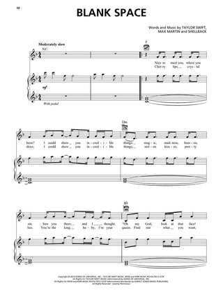 Taylor Swift - 1989 (Taylor's Version): Piano/Vocal/Guitar Songbook