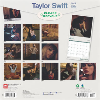 Taylor Swift Official 2025 12 X 24 Wall Calendar