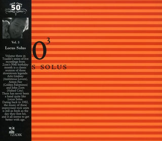 the album cover for Locus Solus - 50th Birthday Celebration Is for John Zorn