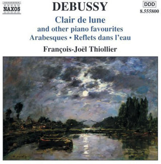 the album cover for Francois-Joel Thiollier - Clair de Lune