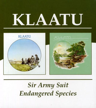 the album cover for Klaatu - Sir Army Suit/Endangered Species [Import]