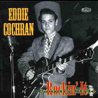 the album cover for Eddie Cochran - Rockin' It Country Style [Import]