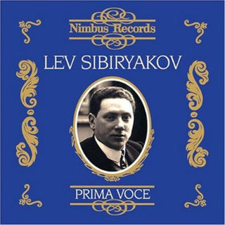 the album cover for Lev Sibiryakov - Recordings 1907-1913