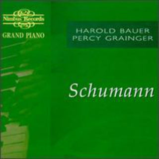 the album cover for Harold Bauer - Recital of Works: Schumann