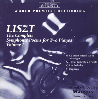 the album cover for Georia Mangos & Louise - Complete Symphonic Poems for 2 Pianos I