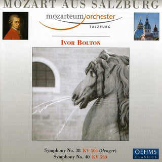 the album cover for W.A. Mozart - Symphonies 40 & 38