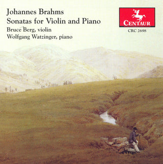 the album cover for J. BRAHMS - Sonatas for Violin & Piano