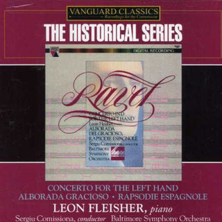 the album cover for Leon Fleisher - Concerto for the Left Hand / Alborada Del Gracioso