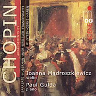 the album cover for F. CHOPIN - Arrangements for Violin & Piano