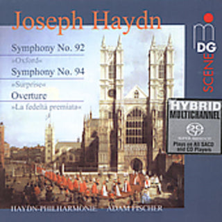 the album cover for Haydn / Fischer / Haydn Philharmonic - Symphonies 92 & 94
