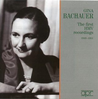 the album cover for Gina Bachauer - First HMV Recordings 1949-51