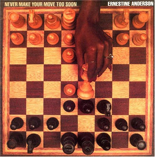 the album cover for Ernestine Anderson - Never Make Your Move Too Soon
