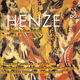 the album cover for H.W. HENZE - Violin Concertos 1 2 & 3