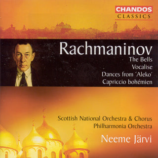 the album cover for Neeme JÃ¤rvi - Bells Op 35 / Vocalise Op 34 / Dances from Aleko
