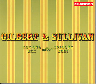 the album cover for Gilbert & Sullivan / Evans / Brooke / Hickox - Trial By Jury / Cox & Box