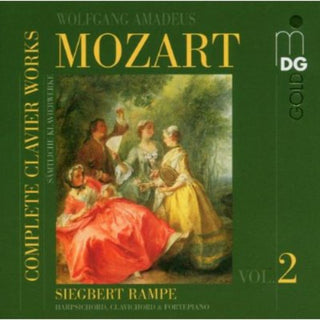the album cover for W.A. Mozart - Complete Clavier Works 2