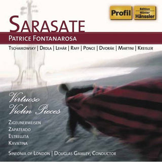 the album cover for P. DE SARASATE - Virtuoso Violin Pieces
