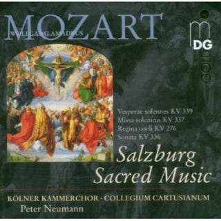the album cover for Mozart / Neumann / Collegium Cartusianum - Salzburg Sacred Music