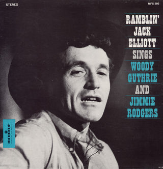 the album cover for Ramblin Elliott Jack - Sings Woody Guthrie & Jimmie Rodgers