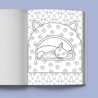 Stress Relief Cat Coloring Book
