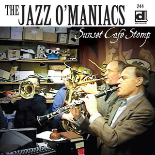 the album cover for Jazz-O-Maniacs - Sunset Cafe Stomp - Live!