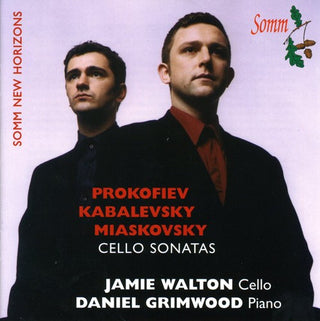 the album cover for Daniel Grimwood - Russian Cello Sonatas