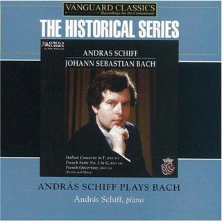 the album cover for Andras Schiff - Andras Schiff Plays Bach