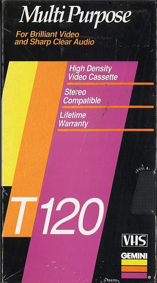 T 120 Multi Purpose Blank VHS Tape