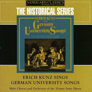 the album cover for Erich Kunz - Erich Kunz Sings German University Songs