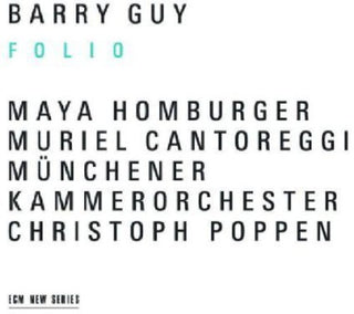 the album cover for Barry Guy - Folio [Import]