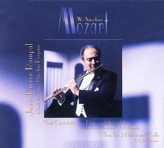 the album cover for Jean-Pierre Rampal - Plays Mozart & Hoffmeister