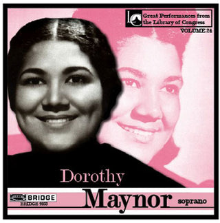 the album cover for Dorothy Maynor - Dorothy Maynor in Concert at Library of Congress