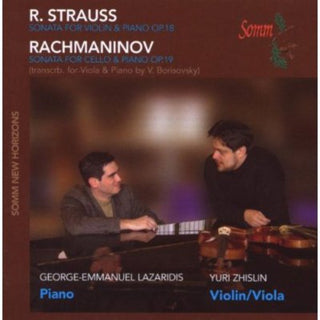 the album cover for Yuri Zhislin - Music of Strauss & Rachmaninoff