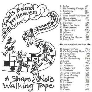 the album cover for Santa Cruz Shape Note Society - Saints Bound for Heaven