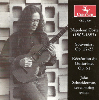 the album cover for seven-string guitar - Souvenirs Op 17-23 / Recreation Du Guitariste