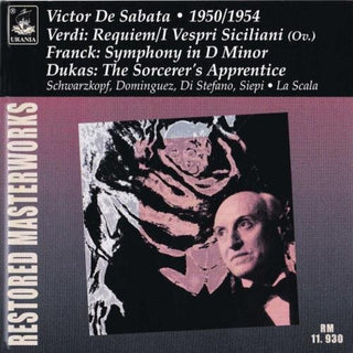 the album cover for Verdi / Franck / Siepi / Schwarzkopf / Dominguez - Messa Da Requiem
