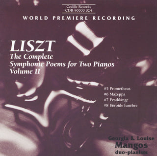the album cover for Georia Mangos & Louise - Complete Symphonic Poems for Two Pianos II