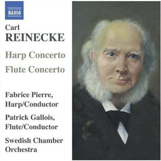 the album cover for Fabrice Pierre - Harp Concerto / Flute Concerto