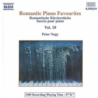 the album cover for Peter Nagy - Romantic Piano Music 10