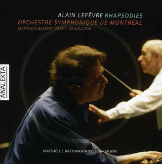 the album cover for Mathieu/Rachmaninov/Gershwin - Romantic Rhapsodies