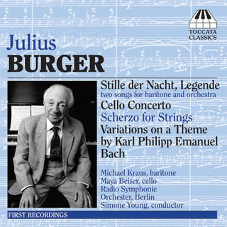 the album cover for M. Burger - Cello Concertos & Orchestral Music