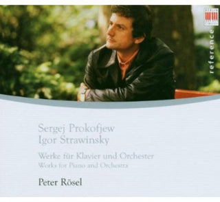 the album cover for Prokofiev/Stravinsky - Peter Rosel Plays Works By Prokofiev & Stravinsky
