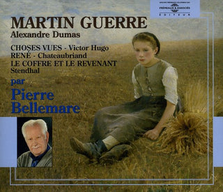 the album cover for Pierre Bellemare - Alexandre Dumas, Alexandre Dumas: Victor Hugo, Choses Vues/ReneChateaubriand/Stendhal, Le Coffre Et Le Revenant