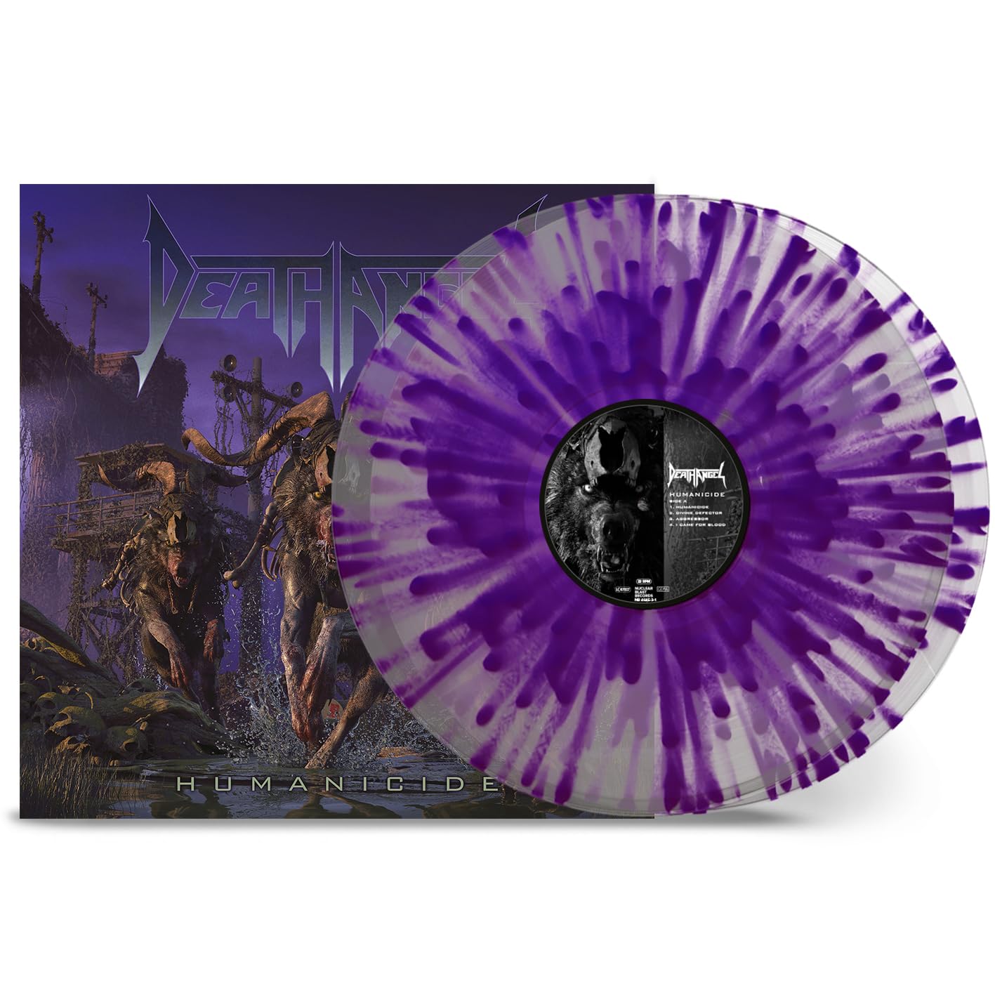 Death Angel- Humanicide (Clear W/ Purple Splatter)(Sealed)